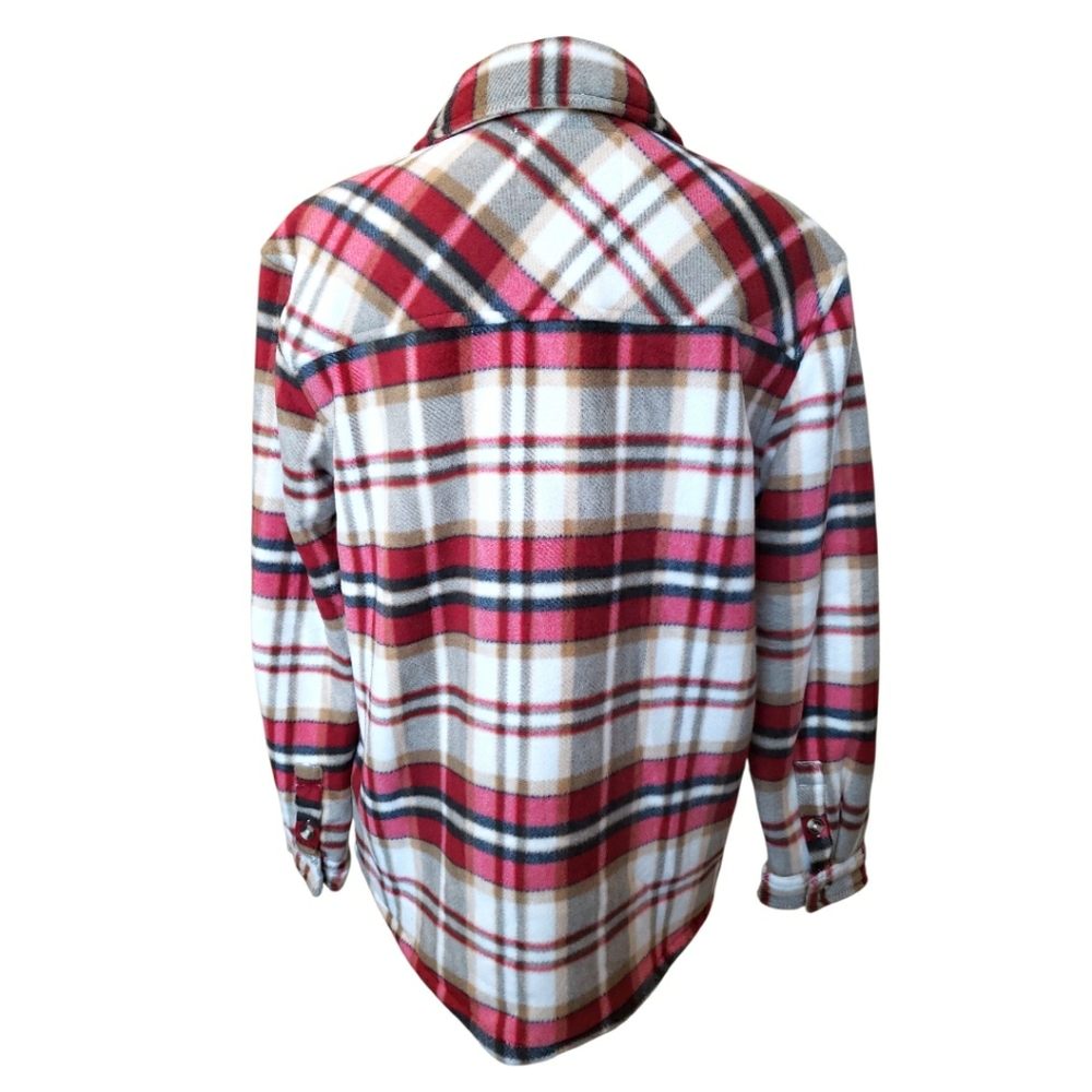 Sage Plaid Fall Sweater Shirt Jacket - Picture 2 of 11